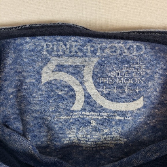 Pink Floyd The Dark Side of the Moon Graphic T Shirt Blue Size S‎ - Picture 3 of 6